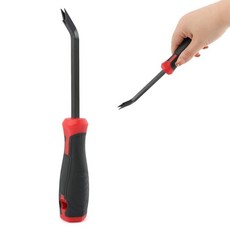 스테이플 리무버 풀러 크롬 바나듐 스틸 e 리프터 30° 인체 공학적 핸들 네일 카펫 목재 바닥 및 가구용 편안한 그립 PP 손잡이(색상: 블랙 + 레드) 115600, 스테이플 리무버, 풀러, 크롬 바나듐 스틸 e 리프터,