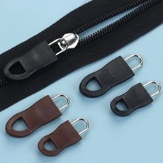 여고니야 지퍼고리 결합형 셀프수선 지퍼 손잡이 5P, 블랙, 대, 5개