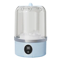 Automatic Laundry Cup with Portable Washing Special for Travel Home Dormitory, 01 Blue