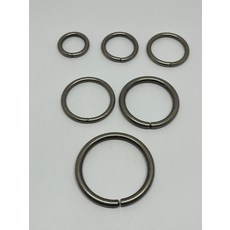 (동아상사장식백화점) 오링 앤틱실버 / 20 25 30 35 38 45mm 철사 부자재 장식 악세서리, 5개