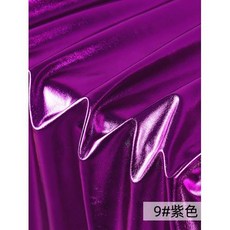 패브릭원단 4가지 방법 탄성 스판덱스 브론징 패브릭 고탄성 니트 금색과 은색하프 미터, A 9, 1개