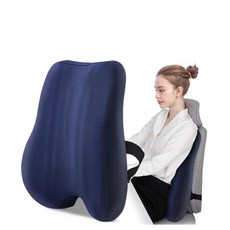골반외전시트 꼬리뼈 자세교정 고밀도 메모리폼 방석 3D 장시간 착석 세트 네이비블루, 엘리베이티드 네이비블루