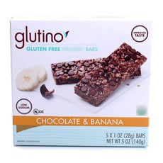 Glutino Glutino棒 巧克力&香蕉口味, 5入, 28g