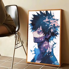 나의 히어로 아카데미아 애니메이션 DIY 아트 다비캐릭터 숫자 유화 만화 그림 그리기 장식, 20x30cm, 옵션 C