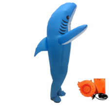 더루비샵 에어슈트 할로윈 코스프레의상 공룡풍선옷, 1개, L(키150-190) 댄싱 블루샤크 에어슈트