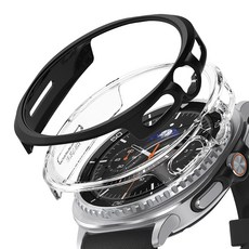 Rearth Ringke 三星 Galaxy Watch 8 Classic (46mm) 手錶保護套, 1套, 1透1黑