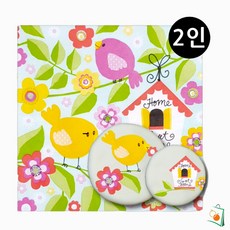 OS 냅킨아트 비누클레이 앵무새 2인 점토비누 캐릭터비누