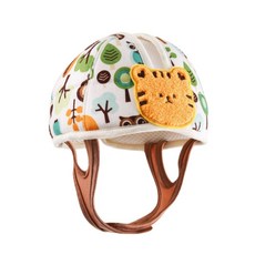 O 學步帽 防撞帽 防摔帽 爬行帽 嬰兒防撞帽 嬰兒安全帽 防摔帽 寶寶帽 學步帽 安全帽, 1個, 森林老虎