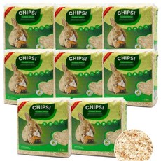 칩시 가문비나무&전나무 칩스 소동물베딩 그린애플 15L(1kg), 8개, 1kg