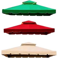 야외 가제보 지붕천 2 그늘막 상단 5m 2 정자 천막 커버 파빌리온 카키 천갈이 5, AY. 44 원사 커튼