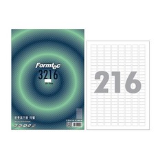 폼텍 라벨지 LS-3216 100매, 폼텍 라벨 용지, LS-3216 (216단), 100개