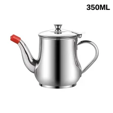 요리용 기름 여과기 오일 분리기 병 스테인리스 스틸 저장 필터망 포함 주방 가정용, 01 350ML