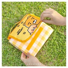 KAKAO FRIENDS 聯名款 可手提 可收納 輕便 韓國文創, 戶外野餐墊