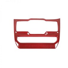 자동차 카본 커버 몰딩 창문 컨트롤패널 트림 실내 장식 악세사리 지프 랭글러 JL JLU 2018-2023 글래디에이터 JT, red  Carbon Fiber