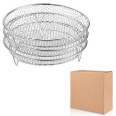 1인 그릴 에어프라이어 스테인리스 사각틀 망 오븐 한 소형 차콜 삼겹살 올스텐 스마트, 원형 3단 세트 20x20x9.2cm, 기본 색상