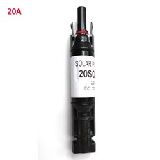 PV 시스템용 DC 다이오드 태양광 플러그 커넥터 패널 병렬 연결 역류 방지 보호 10A 15A 20A 30A, CHINA, 20PCS, [08] 20A