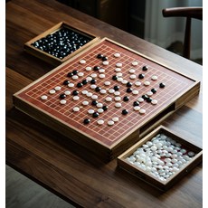 고급바둑판 알까기 장기판 서랍식 원목바둑판 천연 나무 원목, 01. 단일 보드