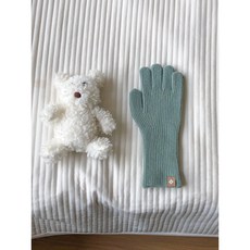 韓國秋冬素色羊毛手套：保暖、時尚、百搭，男女戶外騎車防寒必備, 豆綠色