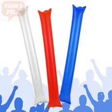 야구장 팡팡 막대풍선 응원봉 2p 축구장응원봉, 화이트