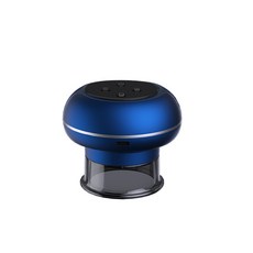 電動刮痧儀器家用拔罐器充電刮痧神器全身經絡刷淋巴疏通按摩拔罐, 1個, 藍色6檔
