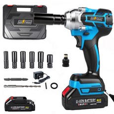 우스틴스 다기능 충전임팩렌치 드라이버, 본품 + 추가배터리1개, 1세트