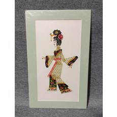 皮影手工雕刻佳人畫心 22乘36cm, 如圖所示, 1個