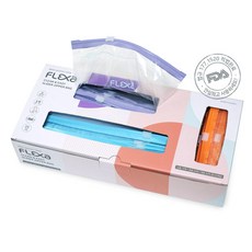 플렉사 슬라이더 지퍼백 세트, 혼합, 55개입, 1세트