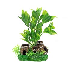 트리 오크통 어항꾸미기 장식 열대어 놀이터 물고기 은신처 어항장식, 가지타입, 1개