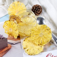 건조 파인애플 큐브 첨가물 없이 건조된 파인애플 무설탕 오리지널 풍미 물에 담가두기 차 장식 베이킹 상업적 용도, 500g x 1봉(슬라이스), 1개