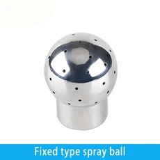 BSP 암나사 304 스테인리스 스틸 위생 탱크 청소 볼 고정 회전 스프레이 니플 1/4 인치 3/8, 02 L Type, 06 1인치, 02 Fixed type