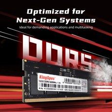 킹스펙 메모리 모듈 16GB 32GB 8GB DDR5 4800MHz 5600MHz SO 1V CL40 CL46 노트북용 ECC, 03 DDR4 16GB 3200Mhz
