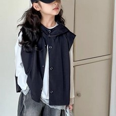 兒童山系防風馬甲背心秋冬新款保暖馬甲背心女童中大童潮