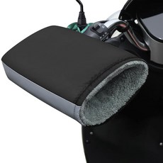 SICHENGKEJI 바이크용 손잡이 덮개 방한 방풍 핸드고형포머반사코팅포함 겨울용 자전거 오토바이 스쿠터 원형 핸들 커버 보온성 기모소재 두꺼운 바이크 그 로브 일반인용 설치 간