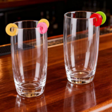 와인잔마커 실리콘 컵마킹 파티소품 12P 세트, 1개, 링형