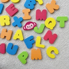 베베포레 유아 목욕놀이 스티커 세트 물놀이 장난감, 알파벳(알파벳친구들), 1개