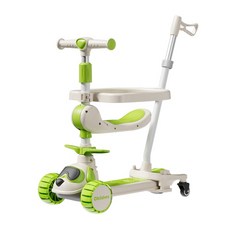 스타일닥터 2in1 킥보드 클래식 접이식킥보드 유아킥보드 수동 두발킥보드, (퍼터+가드), 녹색, 1개