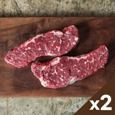 자연맛남 푸짐한 국내산 소고기 1등급 채끝등심 스테이크 200gx2팩 총400g