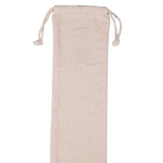 帆布吸管袋/餐具袋(僅袋子)︱帆布袋 簡約棉麻 束口餐具收納 環保餐具袋︱麥手作, A白色繩子, 1個