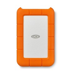 LaCie R ed USB-C 4TB 휴대용 외장 하드 드라이브 낙하 충격 먼지 방수 Mac 및 PC용(STFR4000800), 2TB, R ed Secure HDD