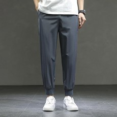 발목 밴딩 청 7부 남자바지 밴딩팬츠 5부 스트릿