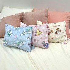 일본 정품 산리오 베개 솜세트 유아 아동 베개 쿠션, 스카이