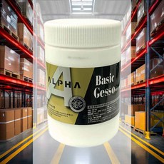 알파 베이직 젯소 500ml 1개 캔버스 물감 그림 초벌 디자인 작업