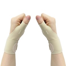바디위즈 여성용 얇은 경량 엄지손가락 손목보호대 좌우세트, 1세트