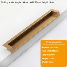 JUIDINTO 96 192mm 매립형 검정색 캐비닛 서랍 가구 아연 주방 사각형 찬장 합금 당겨 손잡이, SJIN7530188