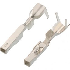 바이가이 이게 스토어 100200500개 12mm 터미널 714526681 도금 구리 커넥터 크림프 루스 핀 플러그 색상 수컷 크기 200개, 100 pcs, Female