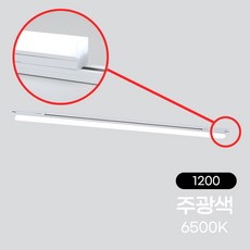 [비츠온] 멀티라인 LED 레일등 1200mm 30W 화이트 (주광색) 플리커프리(3개이상 배송가능)