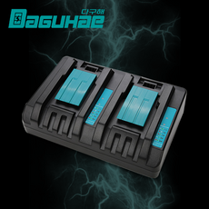 DAGUHAE 마끼다 18V 2포트 듀얼 호환 급속 충전기 14.4V 18V 배터리 충전기 DC18RD 6A, 1개