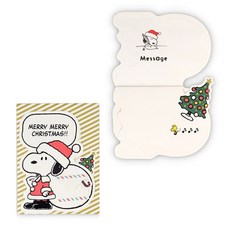 莫莫日貨hallmark日本正版 Snoopy史努比立體聖誕卡片, 1個