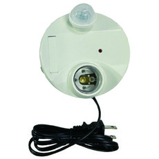 DIY 紅外線自動感應燈座 (全電壓-台灣製) 可調時間/日夜/距離, 1個