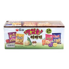 농심 맛있는 이야기 720g 과자세트, 1세트, 꿀꽈배기6개 + 감자깡6개 + 포스틱6개 + 자갈치6개